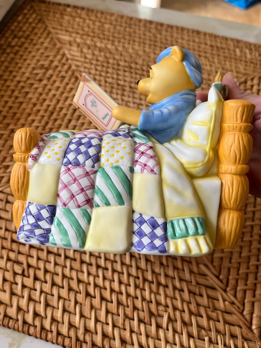 Vtg Winnie The Pooh Piglet Reading Bedtime Story Nightlight Disney Store 90s - Picture 7 of 12